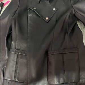 Balenciaga Black Leather Jacket